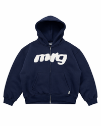 SWEAT ZIP BLEU MARINE