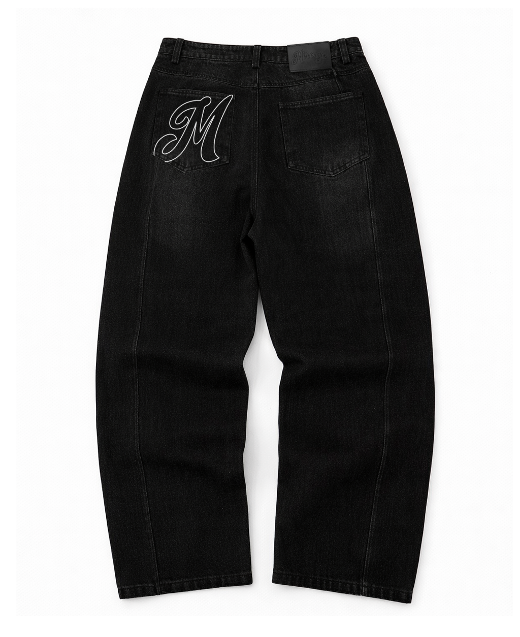 BLACK DENIM PANT MIRAGE