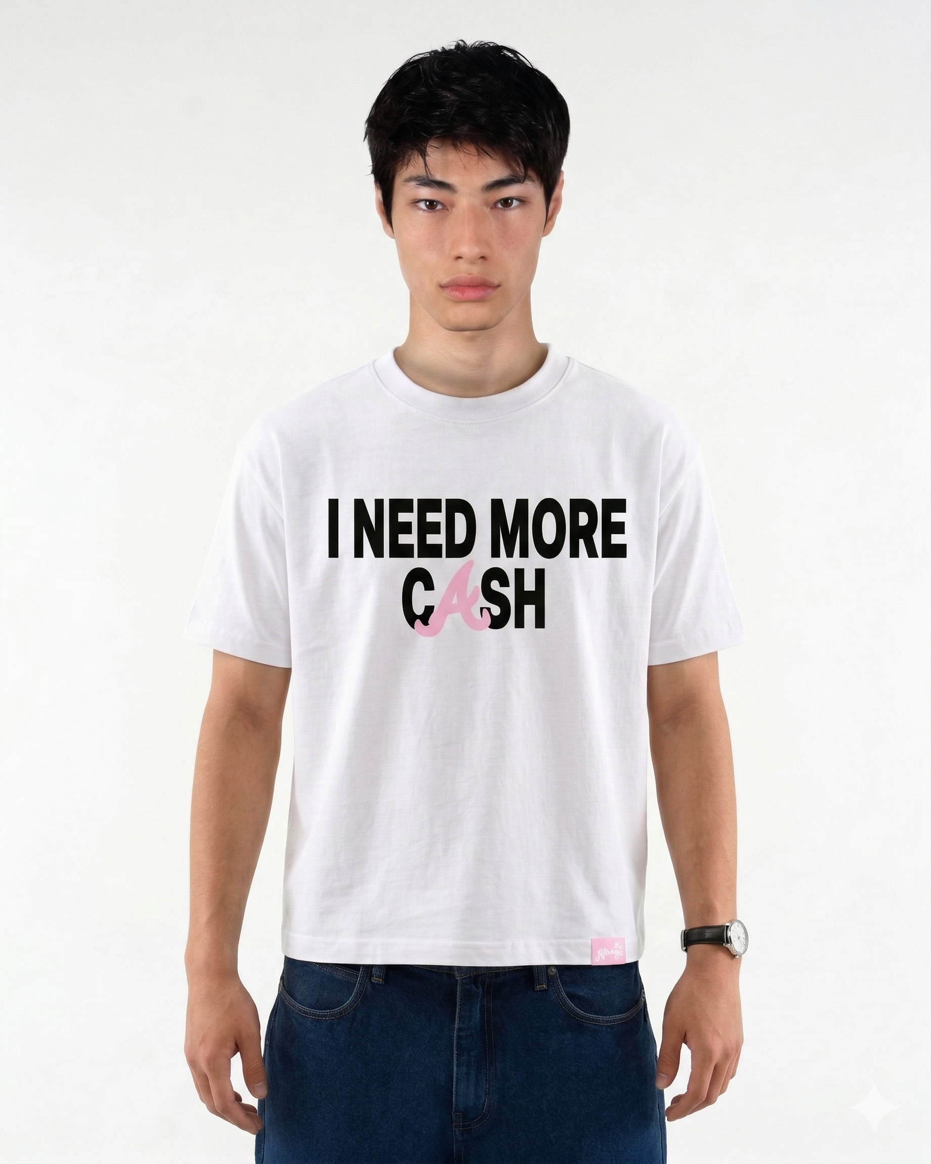 "I NEED MORE CASH" TEE MIRAGE