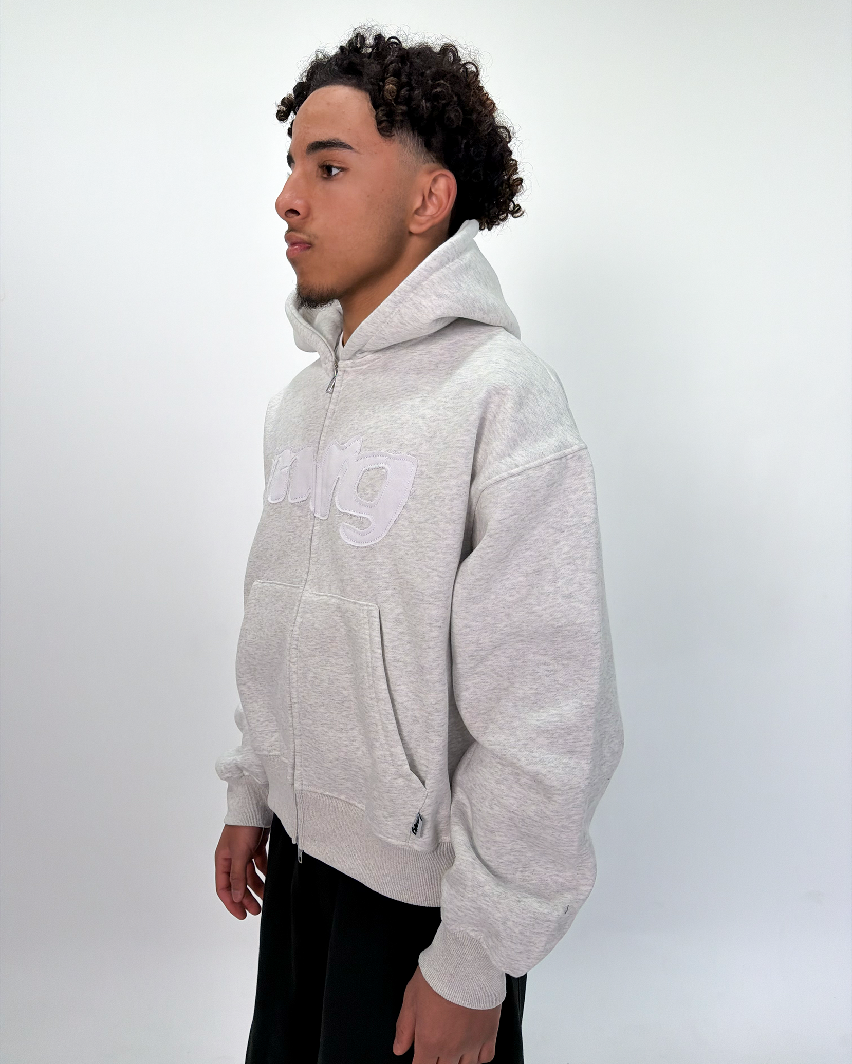 SWEAT ZIP GRIS MIRAGE